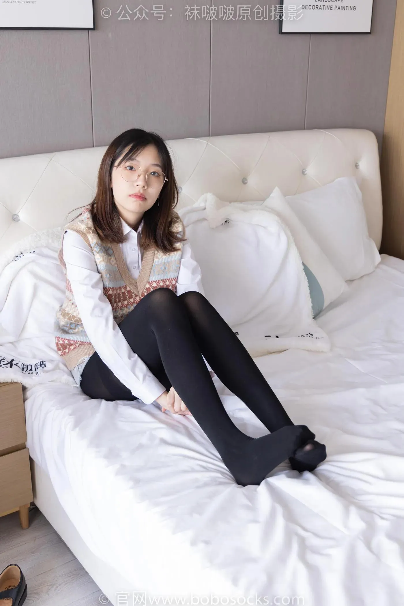 [BoBoSocks袜啵啵]NO.169 小甜豆-黑皮鞋、厚黑丝、厚肉丝 [145P]插图4